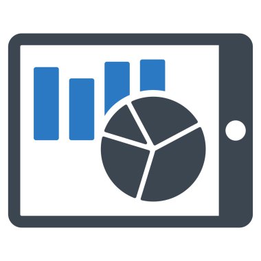Pda düz vektör simge listeleri