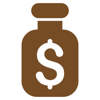 İş çare düz vektör simgesi