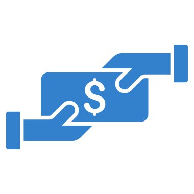 Ödeme düz vektör simgesi