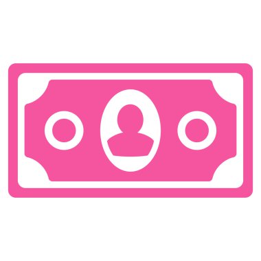 Banknot düz vektör simgesi