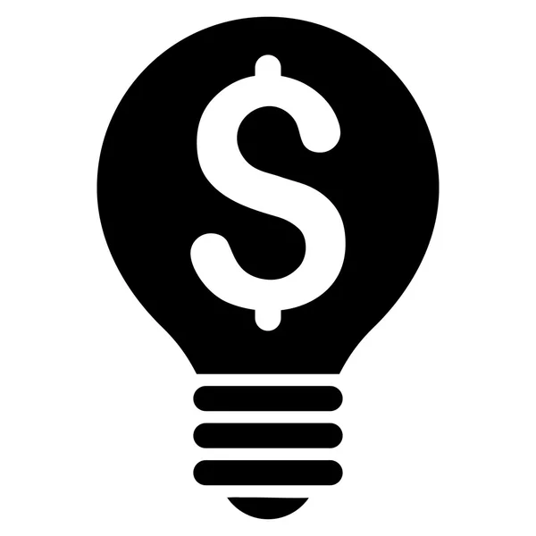 Business Patent Bulb Flat Vector Ícone — Vetor de Stock