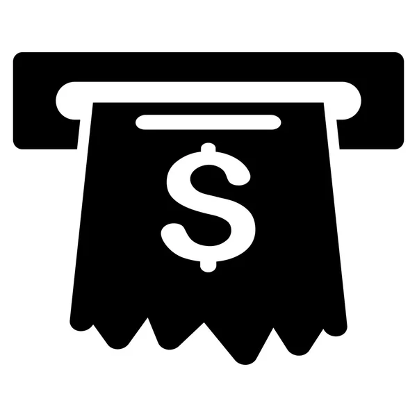 Geldautomat flache Vektor-Symbol — Stockvektor