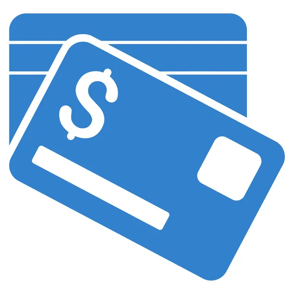 Bank Cards Flat Vector Icon — Stock Vector