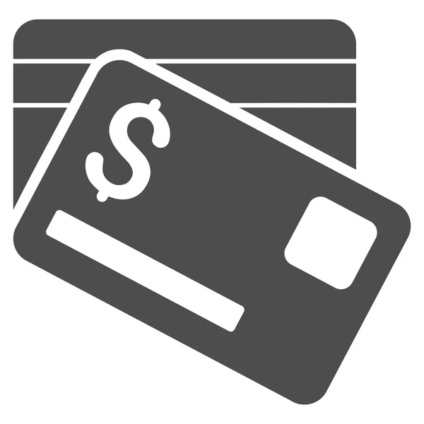 Tarjetas bancarias Flat Vector Icon — Archivo Imágenes Vectoriales