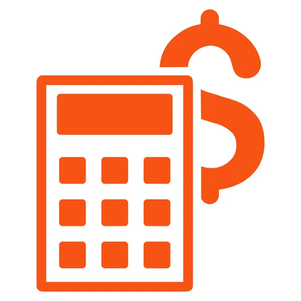 Business Calculator Flat Vector Icon — Stock Vector