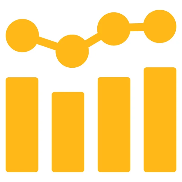 Grafici Icona vettoriale piatta — Vettoriale Stock