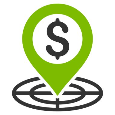 Mali Crosshair düz glif simgesi