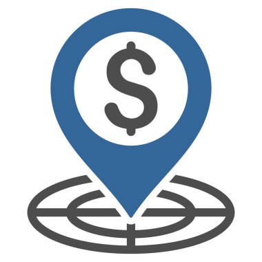 Mali Crosshair düz glif simgesi