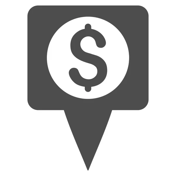 Карты денег Знак плоской глифы — стоковое фото