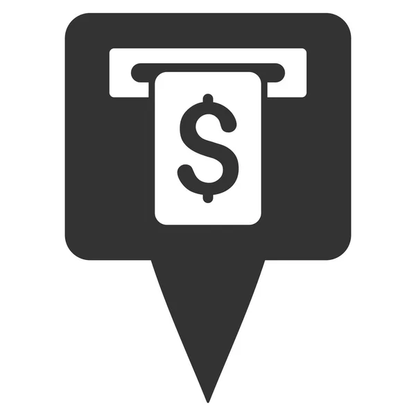 Карты банкоматов Указатель плоской векторной иконы — стоковый вектор
