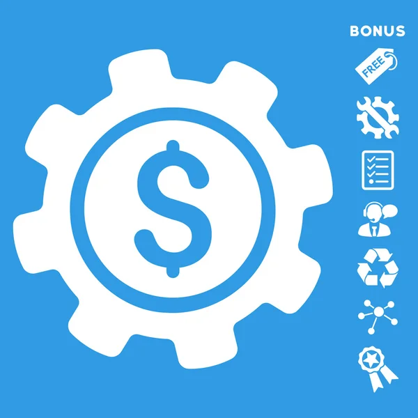 Betalning alternativ platt Glyph ikonen med Bonus — Stockfoto