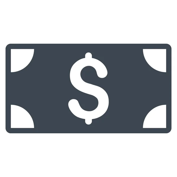 Dollár-lapos bankjegy Vector Icon — Stock Vector
