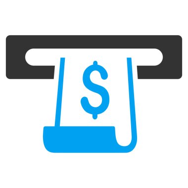 Kağıt giriş yuvası düz vektör simgesi