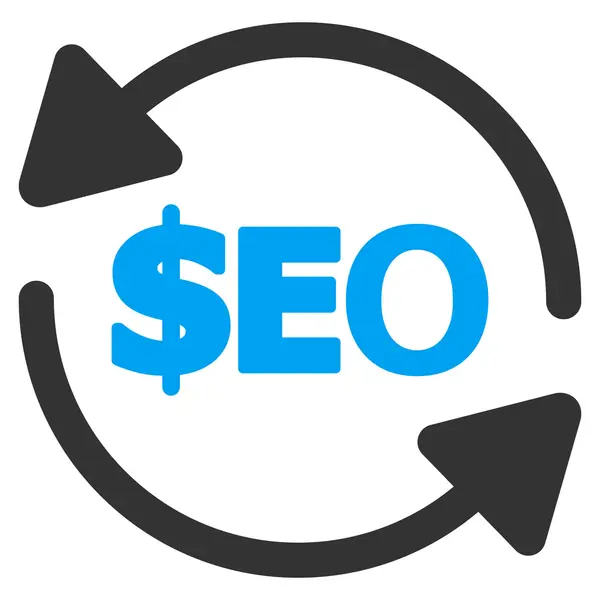 Atualizar ícone de vetor plano Seo —  Vetores de Stock