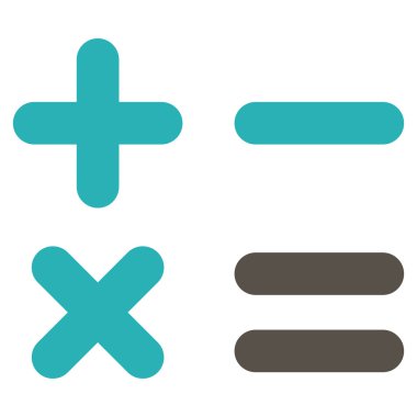 hesap makinesi düz vektör simgesi