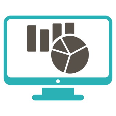 Düz vektör simge izleme grafikleri