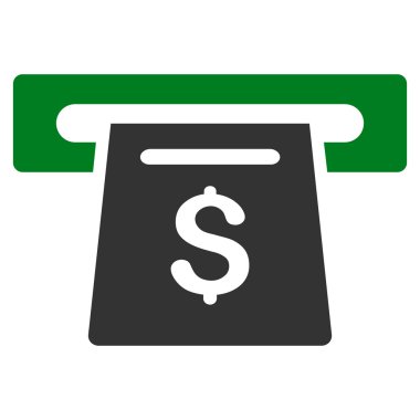 Ödeme yuvası düz vektör simgesi