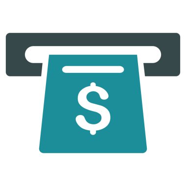 Ödeme yuvası düz vektör simgesi