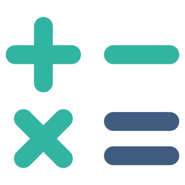 hesap makinesi düz vektör simgesi