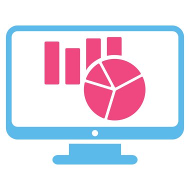 Düz vektör simge izleme grafikleri