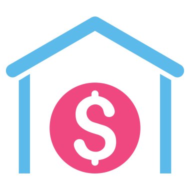 Para depolama düz vektör simgesi