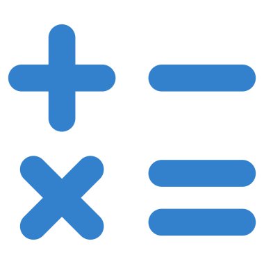 hesap makinesi düz vektör simgesi