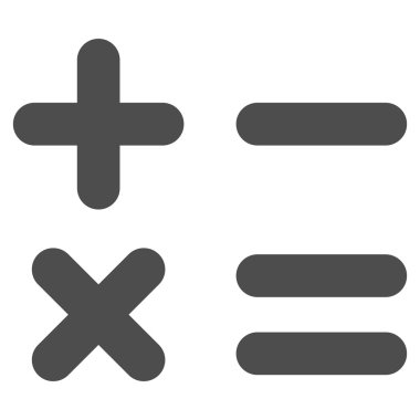 hesap makinesi düz vektör simgesi