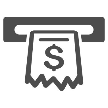 Alış irsaliyesi Terminal düz vektör simgesi