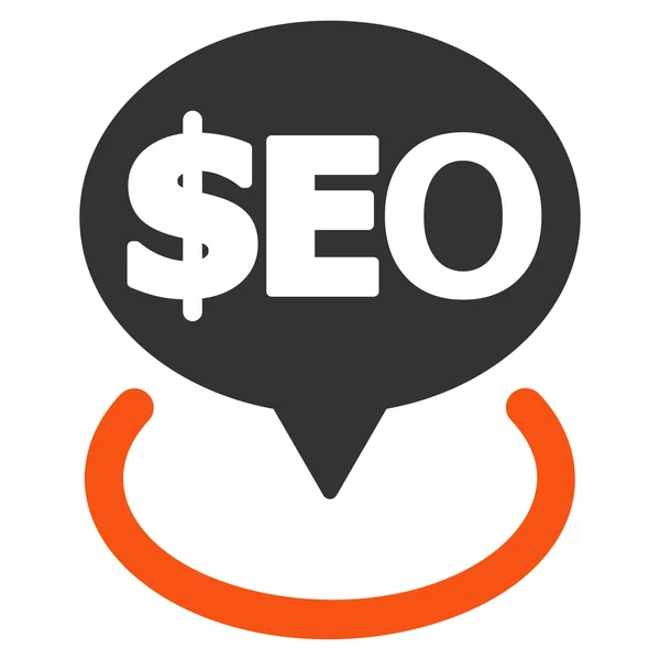 Geotargeting seo flat Vektor Symbol — Stockvektor