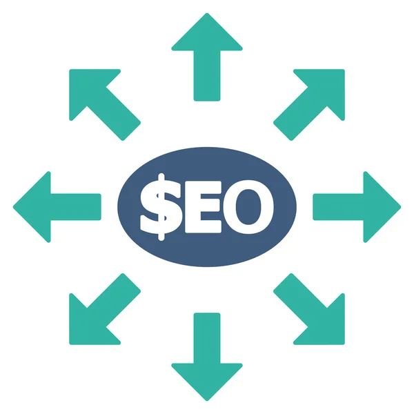 SEO Marketing platte Vector Icon — Stockvector