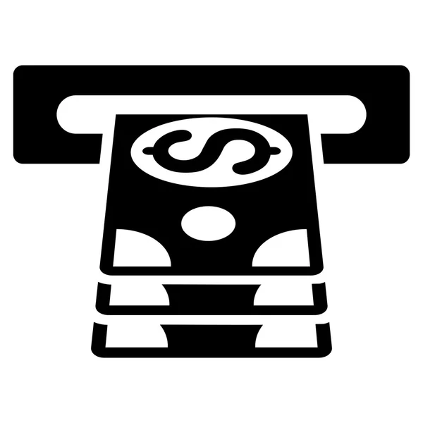 Икона плоского вектора банкомата — стоковый вектор
