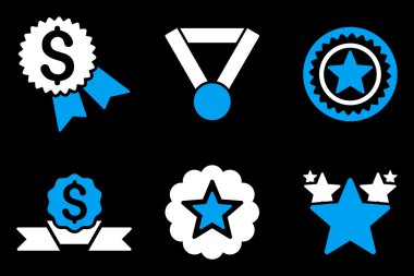Ödül düz vektör simgeler