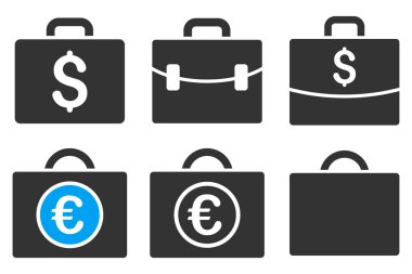 İş büyük düz vektör simgeler