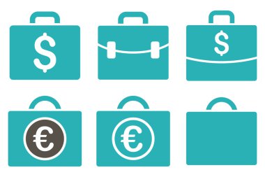 İş büyük düz vektör simgeler