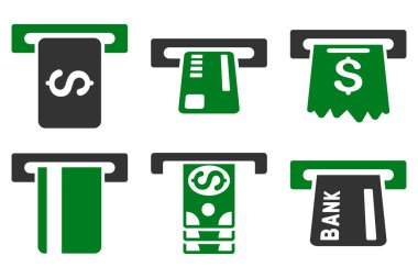 Kutu düz vektör simgeler ödemek