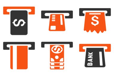 Kutu düz vektör simgeler ödemek