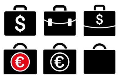 İş büyük düz vektör simgeler