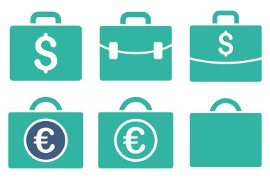 İş büyük düz vektör simgeler