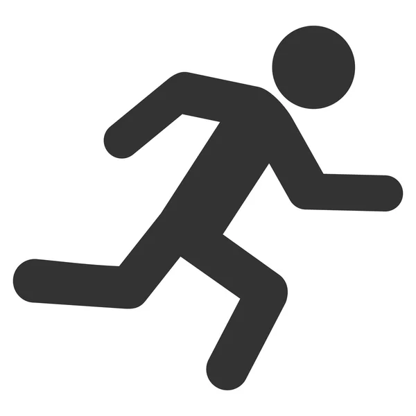 Running Man flache Vektorsymbole — Stockvektor