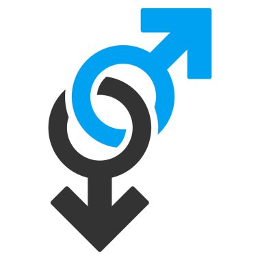 Eşcinsel sembolü düz vektör simgesi