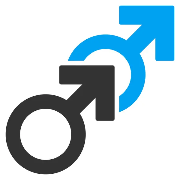Homosexuell Sex Wohnung Vektor Symbol — Stockvektor