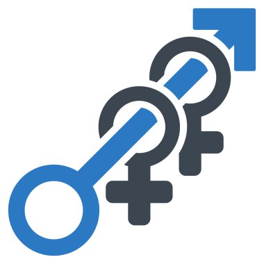 Harem düz vektör simgesi