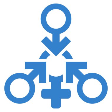 Çift Kişilik Standart penetrasyon seks düz vektör simgesi