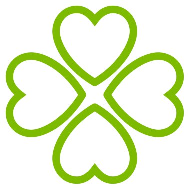 Sevgi kalpleri düz vektör simgesi