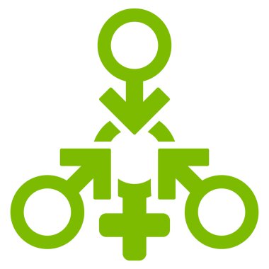 Çift Kişilik Standart penetrasyon seks düz vektör simgesi