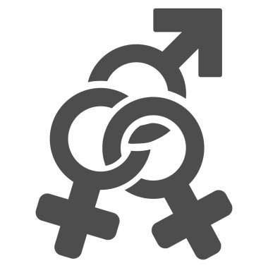 Çift Kişilik metresi düz vektör simgesi