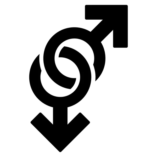 Schwule Symbol flache Vektor-Symbol — Stockvektor
