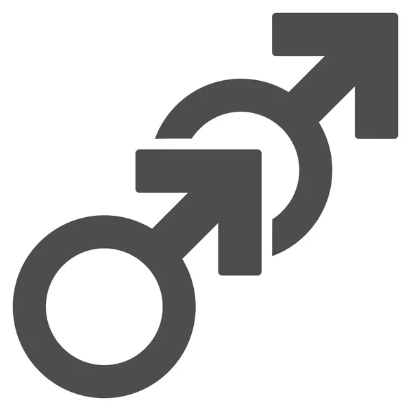 Gay Sex platte Vector Icon — Stockvector