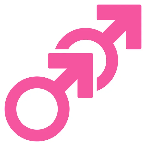 Homosexuell Sex Wohnung Vektor Symbol — Stockvektor