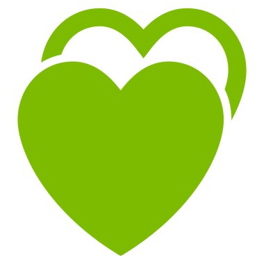 Sevgi kalpleri düz vektör simgesi